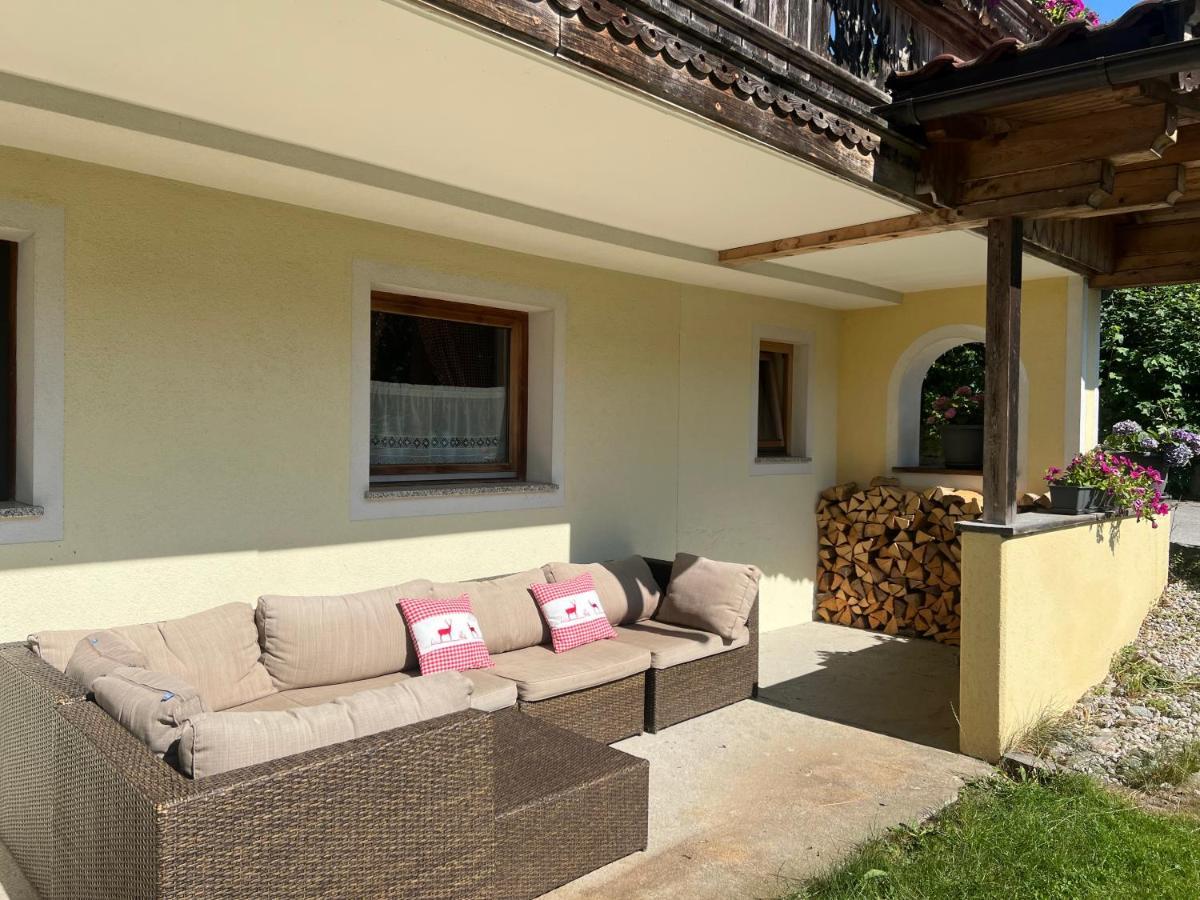 Ferienwohnung Steinbock Terrasse, Gartensauna, Garten, Grillplatz Stumm Luaran gambar